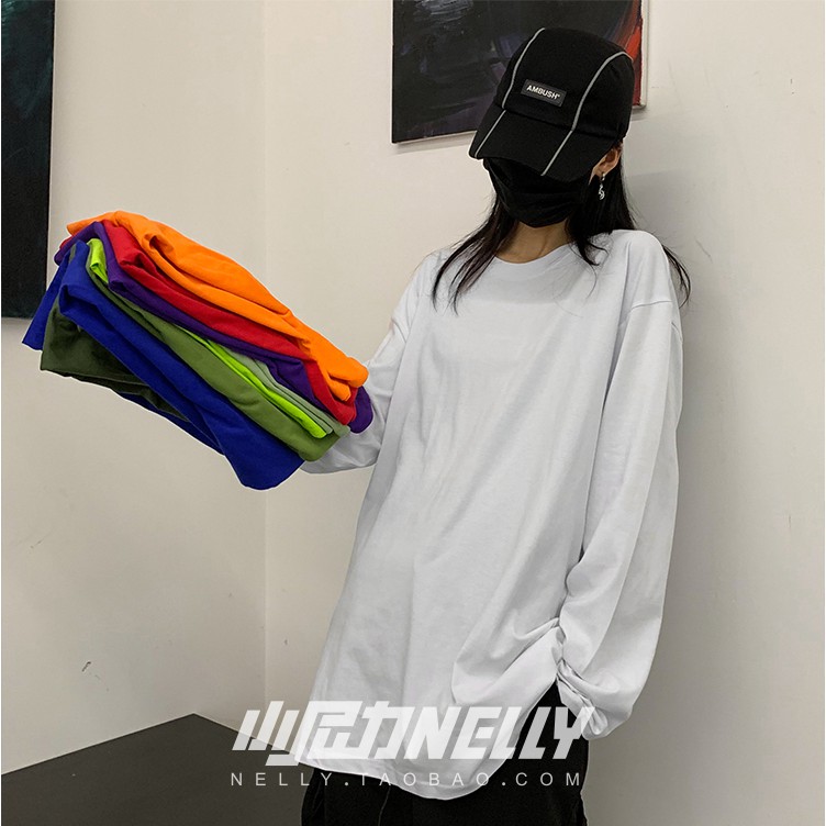 Áo phông Nelly Heybig dài tay trơn