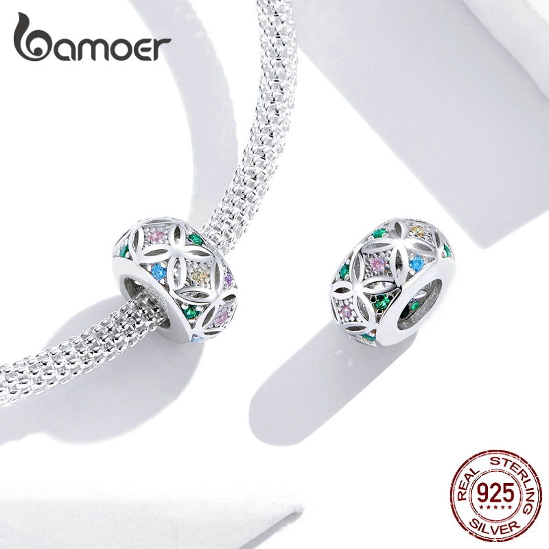 Hạt đá Bamoer nhiều màu làm trang sức thủ công