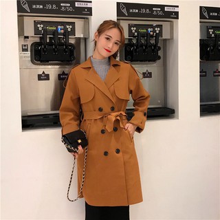 [HÀNG ORDER] Áo khoác măng tô thắt đai basic UL032-1