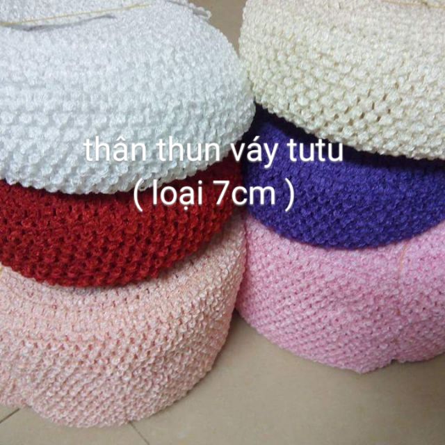 Thân thun váy tutu loại 7cm