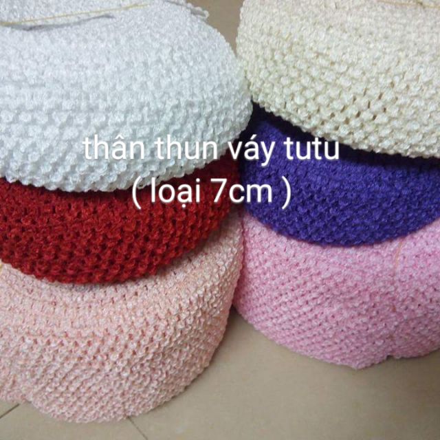 Thân thun váy tutu loại 7cm (giá 10k/1chiếc )