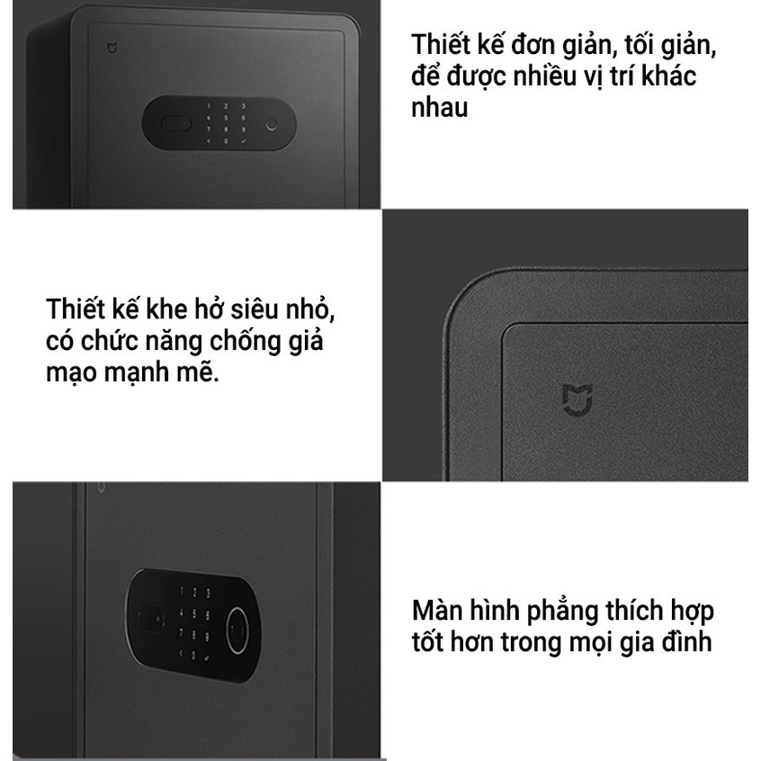 [NEW] Két sắt điện tử vân tay thông minh Xiaomi Mijia Smart Safe - Bảo hành 6 tháng