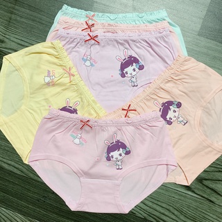 Bộ 5 quần lót bé gái Hàn Quốc vải cotton PT023