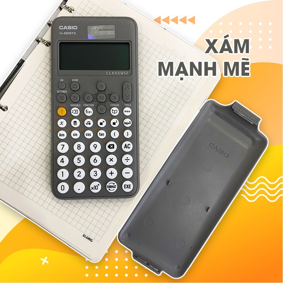 Máy tính casio FX880-BTG chính hãng- Bảo hành 7 năm - Độ Chính Xác Cao