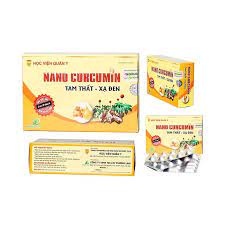 Viên nghệ uống Nano Curcumin - Tam thất, xạ đen (Hộp 30 viên)