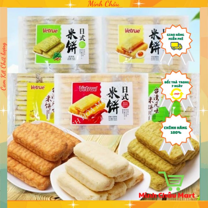 Bánh Gạo Trứng Chảy / Vị Rau Củ Vetrue Đài Loan 42k/ Gói 300g