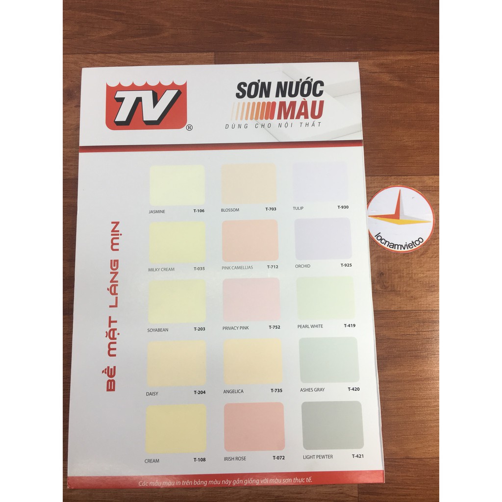 SƠN NƯỚC NỘI THẤT TV MÀU XANH T 114 17.5L