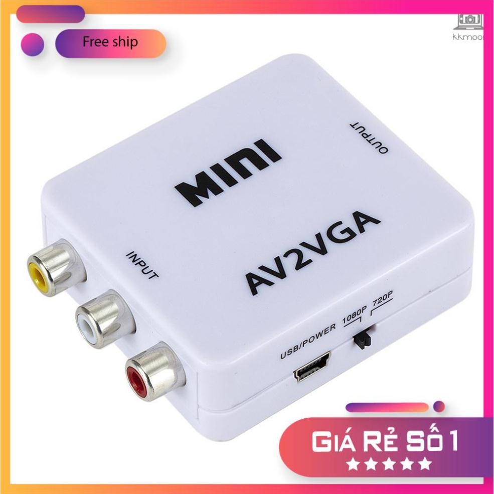 [FREESHIP TOÀN QUỐC] Box Chuyển mini AV Ra VGA