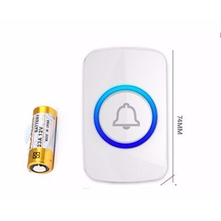 Nút nhấn chuông phụ kiện gọi phục vụ eb01 kèm pin sóng 433