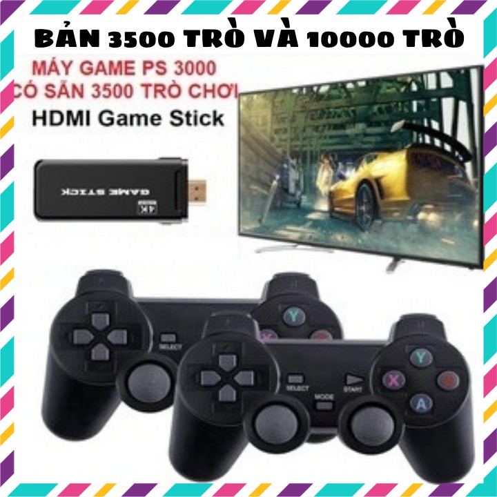 Máy chơi game cầm tay 4 nút HDMI 3500 trò, 10000 trò tặng kèm thẻ nhớ 32gb