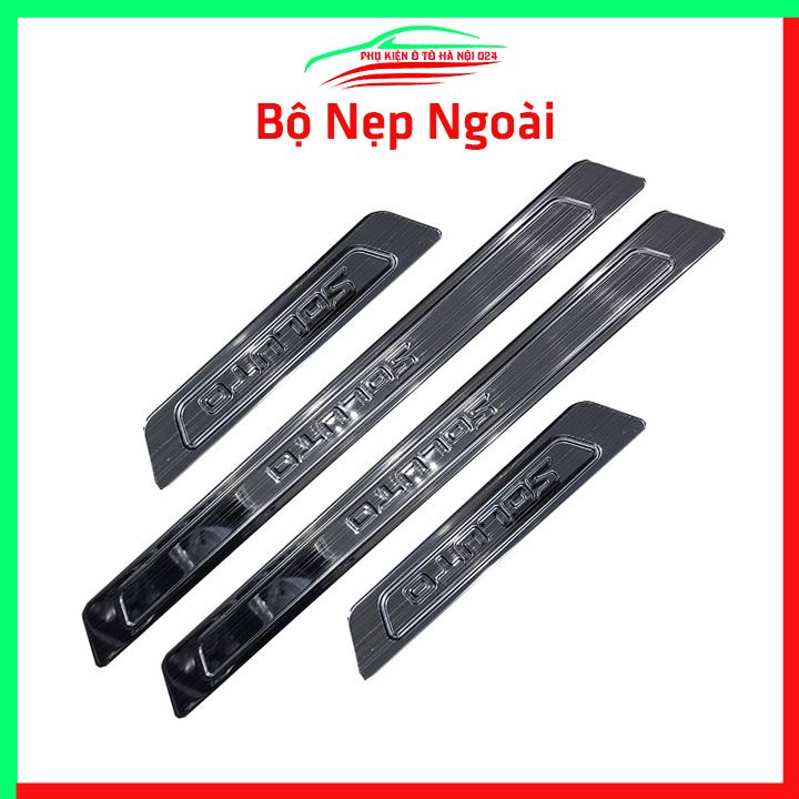 Ốp bậc cửa nẹp bước chân TITAN ô tô Soluto 2019-2023 hai kiểu vây cá và thẳng chống trầy bảo vệ xe