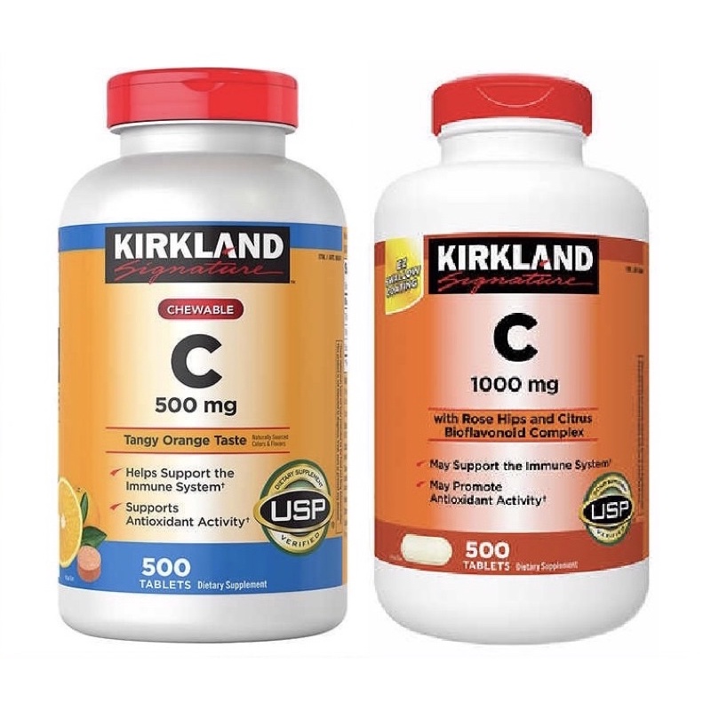 Kẹo ngậm Vitamin C Kirkland hộp 500 viên của Mỹ