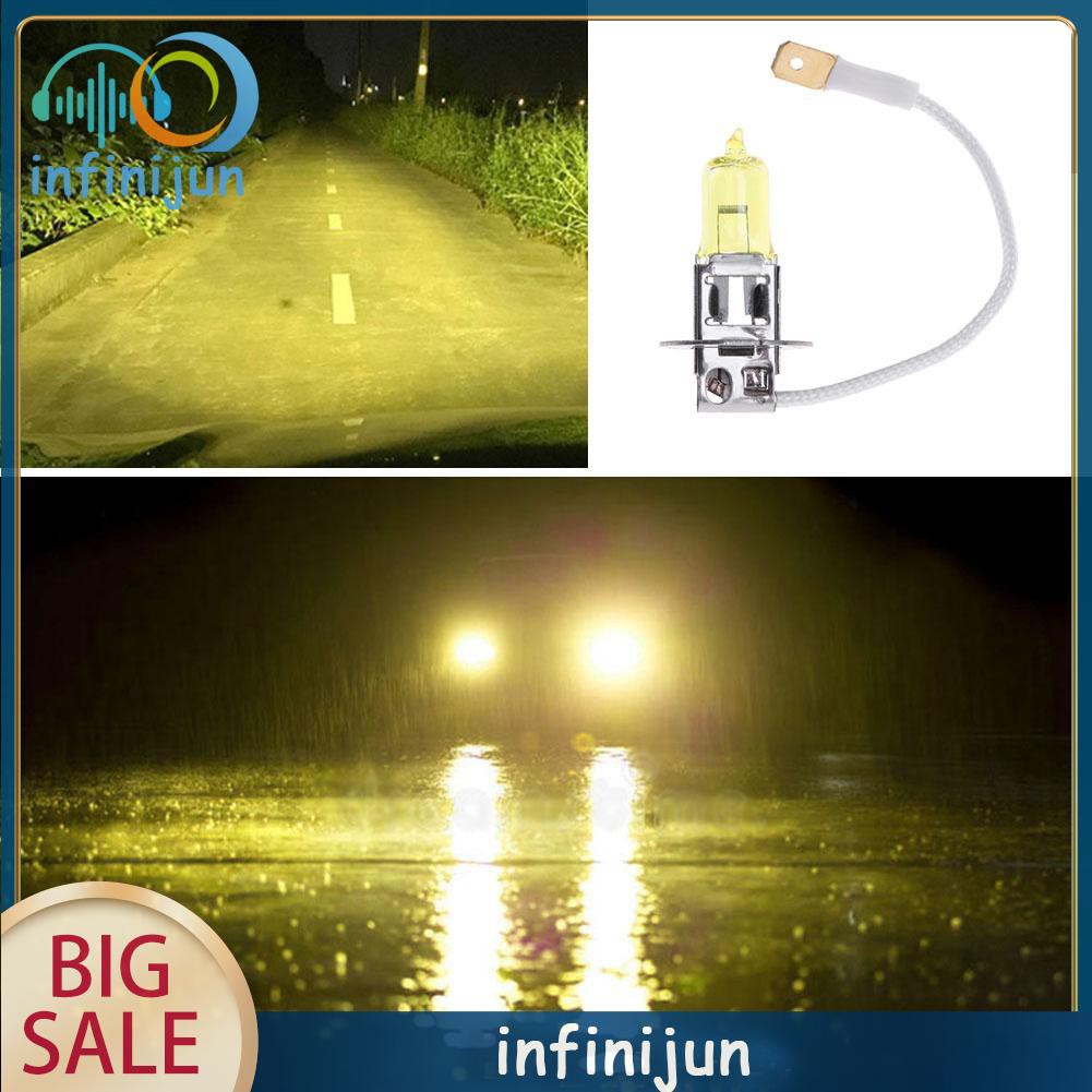 1 Bóng Đèn Pha Xenon H3 12v 55w 3000k Ánh Sáng Vàng Cho Xe Hơi