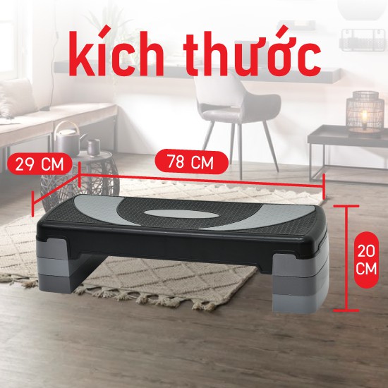 Chair Bục dậm nhảy tập 68x30cm AEROBIC STEP giảm cân toàn thân hiệu quả mới 2022