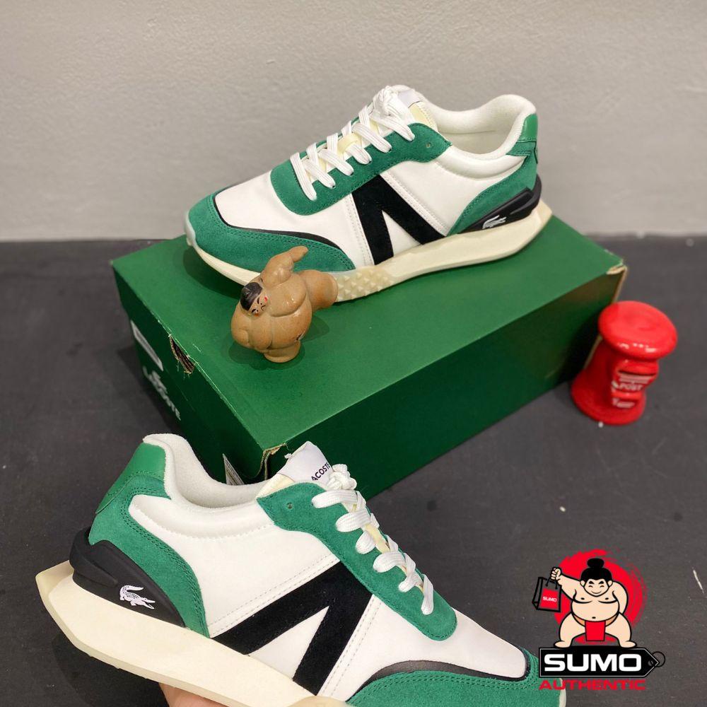 Giày Thể Thao Màu Xanh Trắng-LACOSTE SNEAKERS NYLON HOMBRE Green-7-43SMA0066082-Sumo Authentic