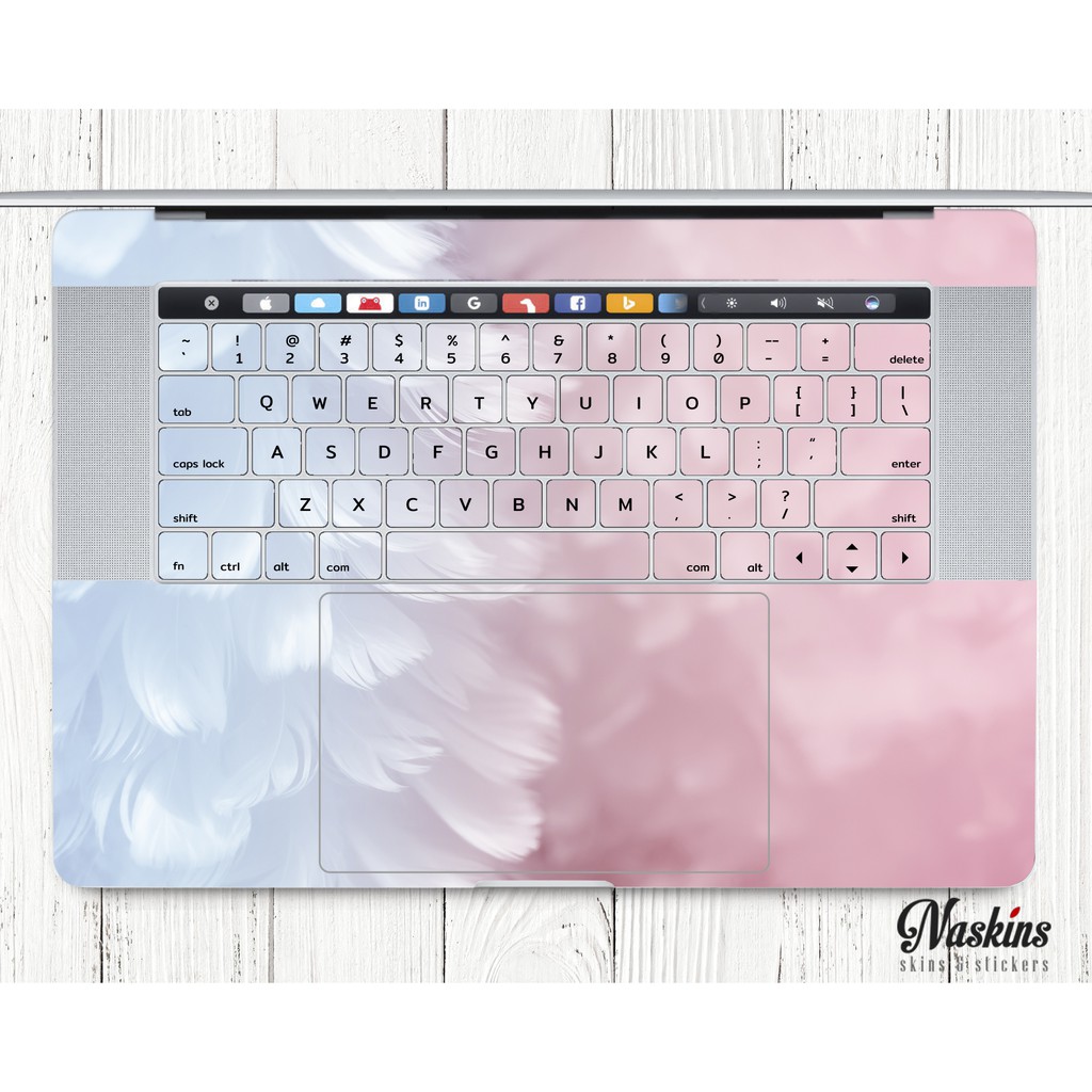 Full bộ dán cho Macbook (Skin macbook) - Lông hồng (Pink further collection)