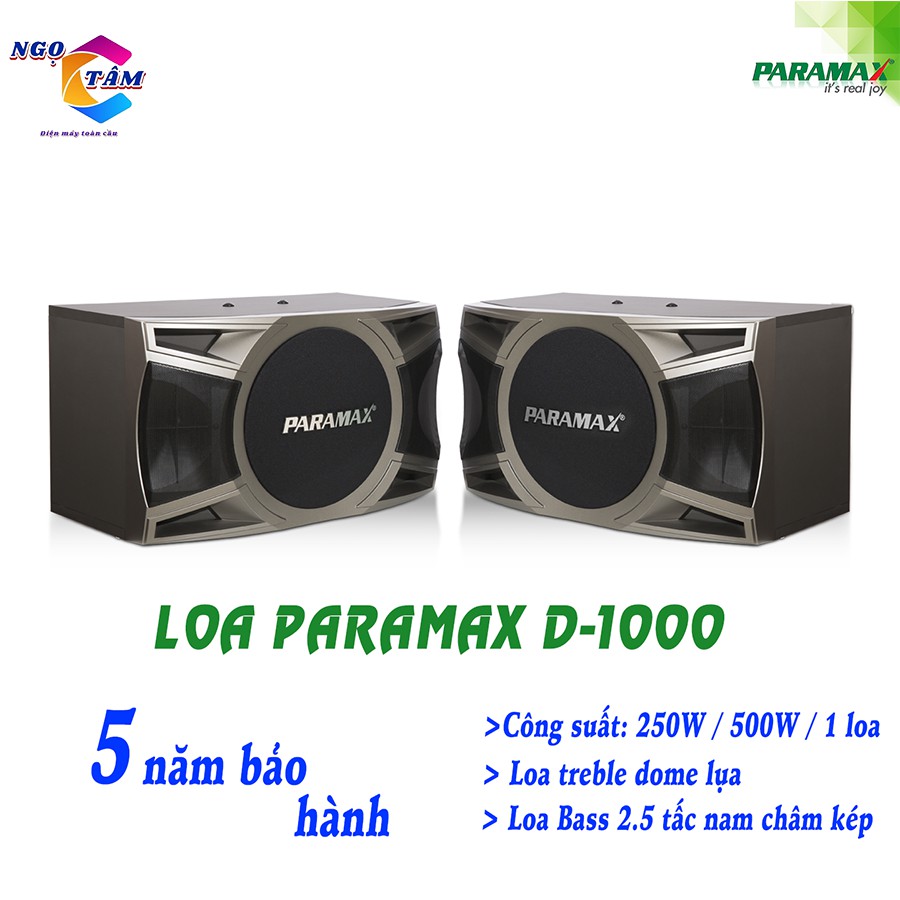 Loa karaoke Paramax D-1000 New - Hàng Chính Hãng