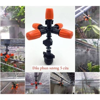 béc phun sương 5 đầu 360 độ-không lo nhỏ giọt- tiết kiệm chi phí-giải pháp cho vườn lan nhà bạn
