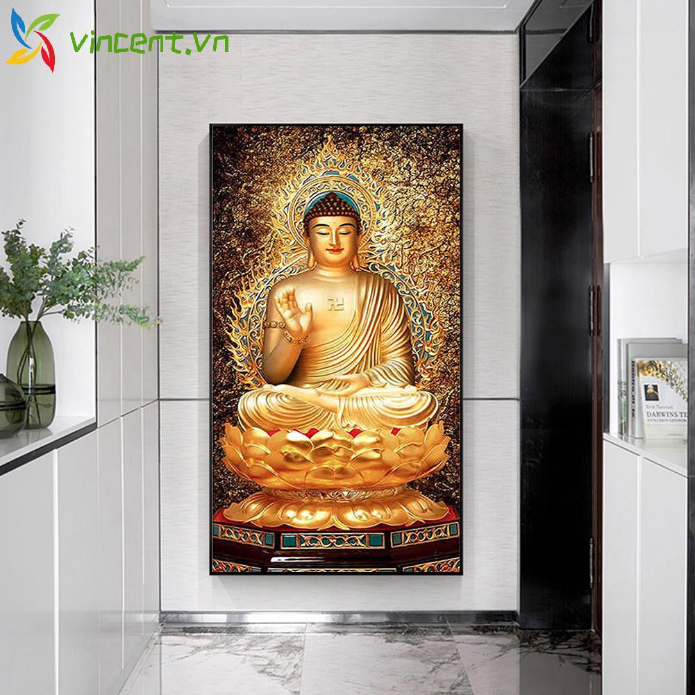 Bộ Tranh Đính Đá 5d Tự Làm Hình Phật Giáo