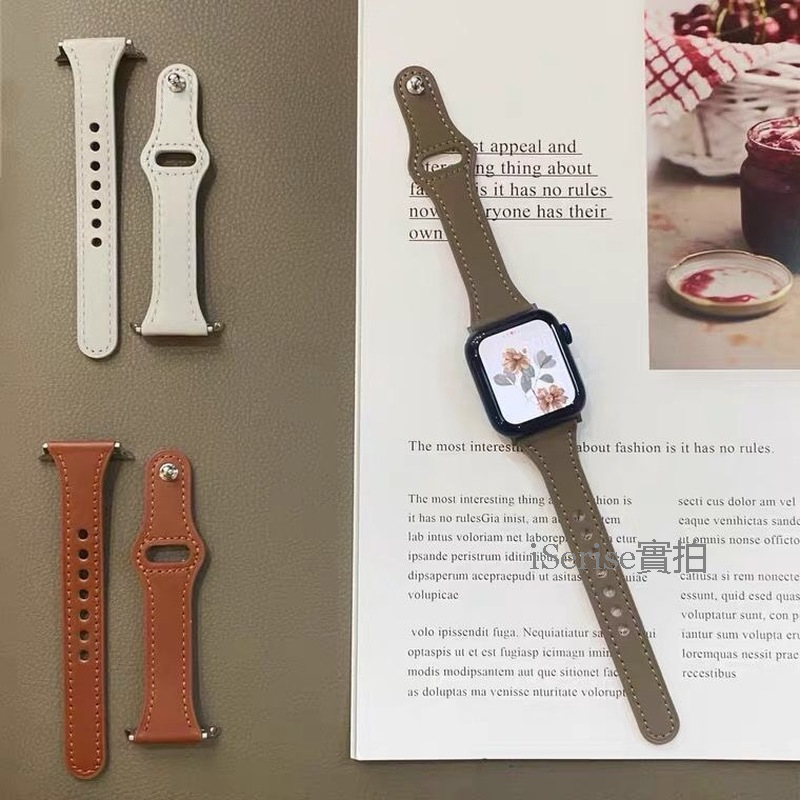 Dây Đồng Hồ Thông Minh Apple Watch 2021 Có Nút Bấm Nhiều Màu Phong Cách Retro