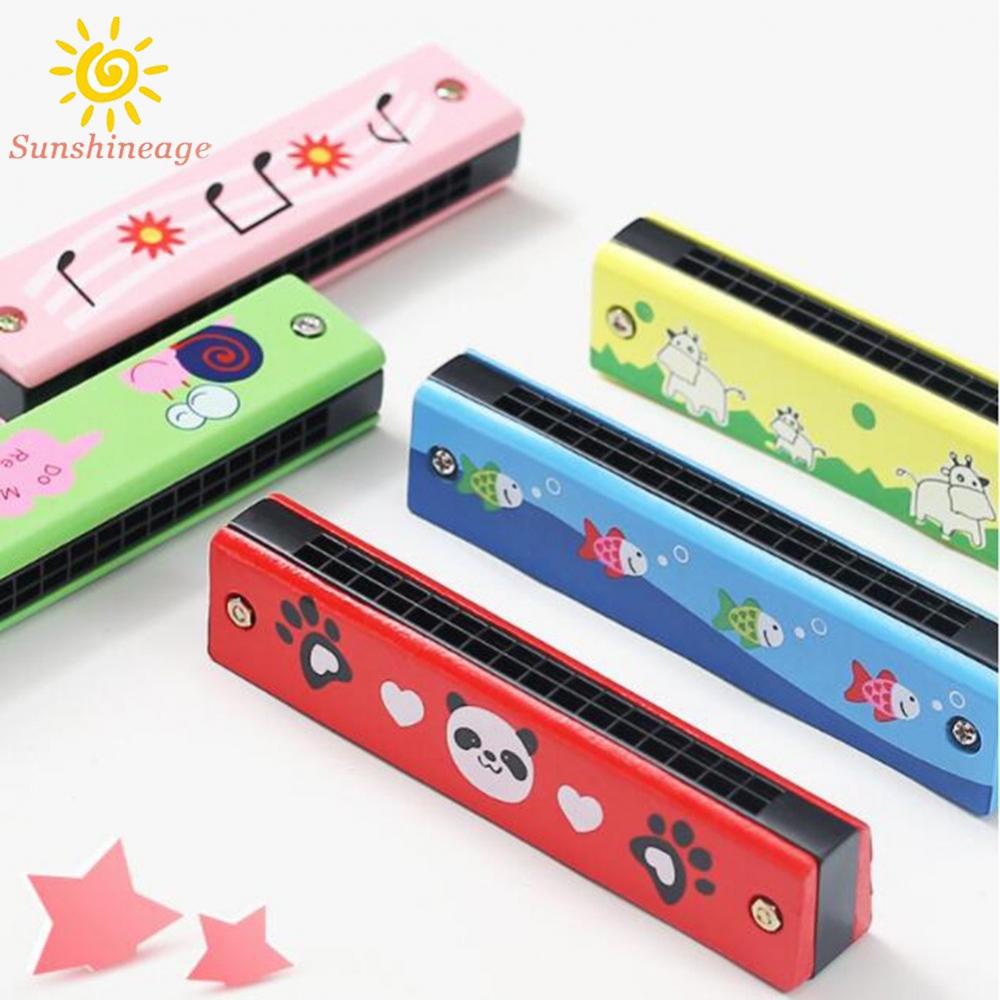 SUNAGE- ~1 x Harmonica 16 Holes Harmonica Mouth Organ Kids Music Instrument Educational Toy Gift【SUNAGE-HOT Fashion】