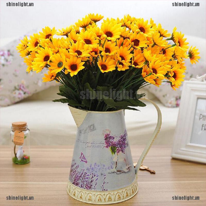 Bộ 14 Bông Hướng Dương Nhân Tạo Bằng Lụa