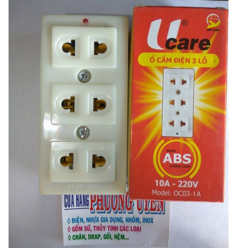 Ỗ cắm điện 3 lỗ care