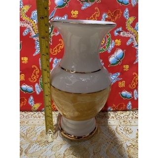 Bộ Thờ Cúng Bình Bông Vàng Ngọc Gốm Sứ Cao Cấp
