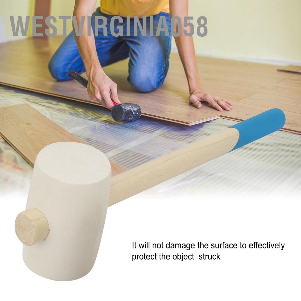Hàng Hot Dụng cụ búa cao su bằng tay có tay cầm bằng gỗ cho các công trình lắp đặt Hàng giao ngayWestvirginia058