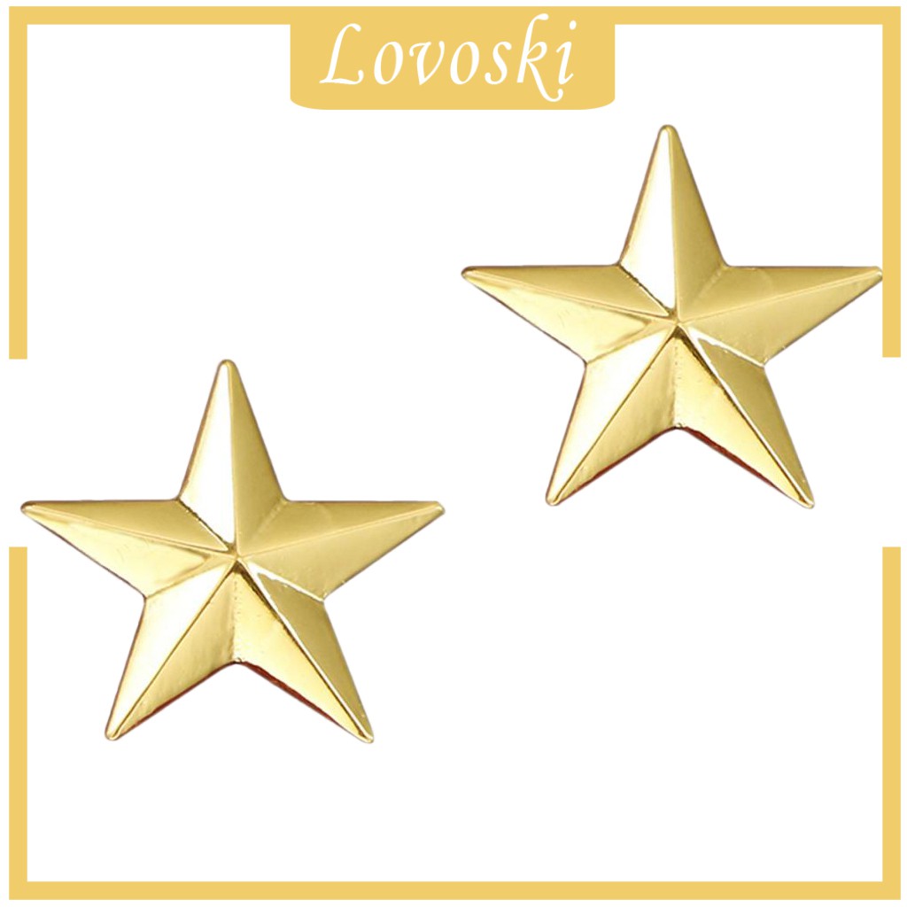 [Lovoski] Trâm Cài Áo Hình Ngôi Sao Màu Vàng / Bạc Cổ Điển Cho Nam
