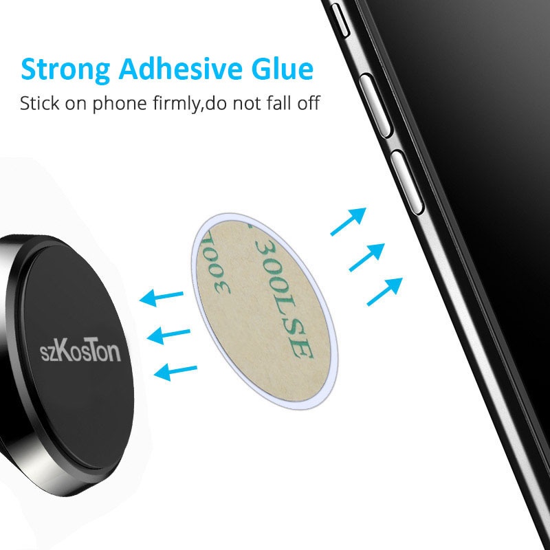 Giá Đỡ Điện Thoại Hình Tròn 30 * 0.3mm Bằng Kim Loại Có Nam Châm Tiện Dụng Cho Xe Hơi
