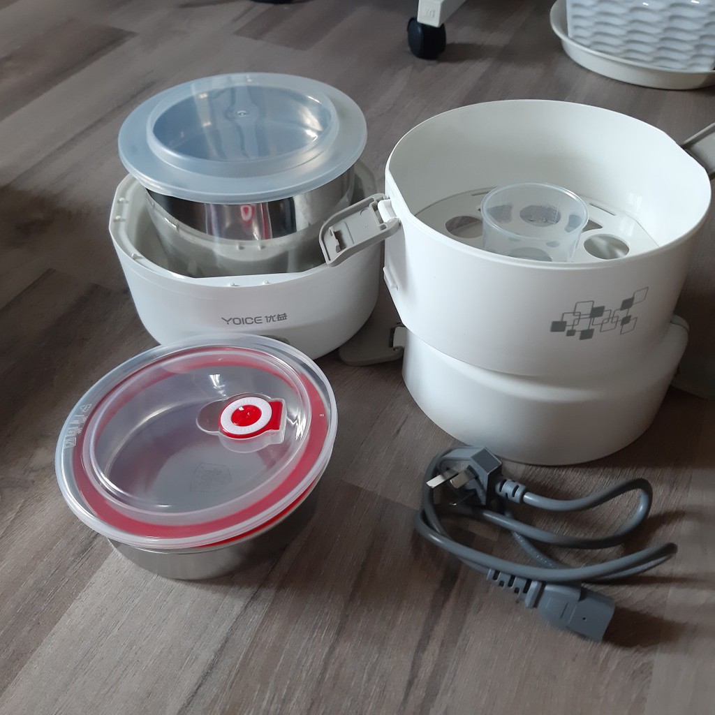 [Mã ELMS5 giảm 7% đơn 300K] Hộp cơm inox hâm nóng 3 tầng, hộp cơm văn phòng tự nấu chín | BigBuy360 - bigbuy360.vn