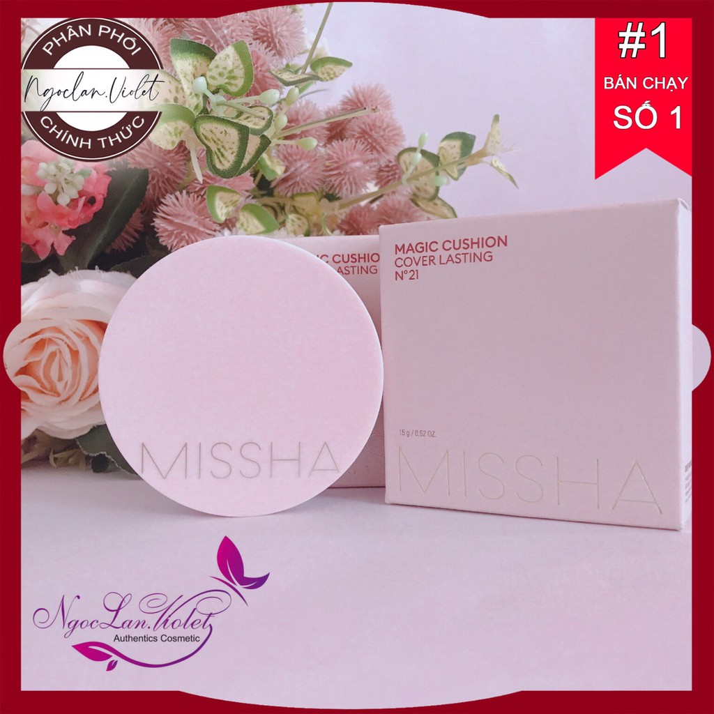 Phấn Nước Che Phủ Hoàn Kiềm Dầu Missha M Magic Cushion Cover Lasting SPF50+/PA+++ 15g