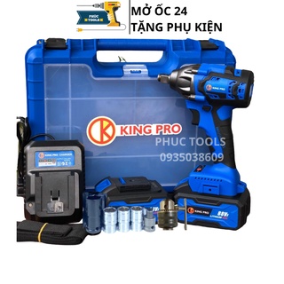 Máy siết bulong pin KING PRO bắn vít mở ốc 24 xe tay ga
