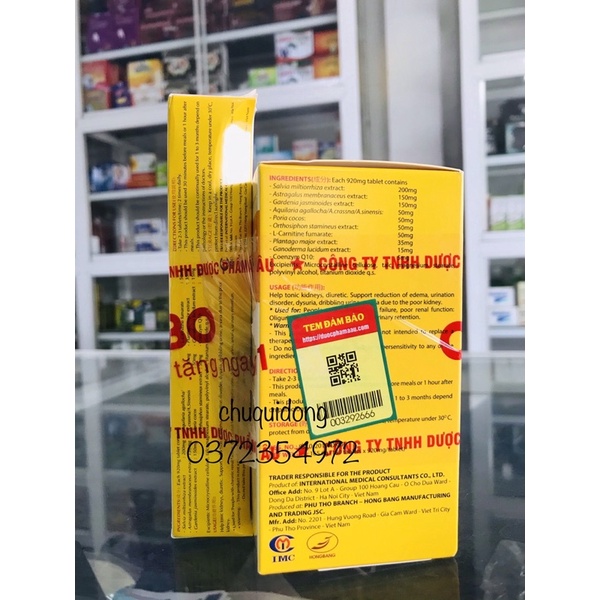 ÍCH THẬN VƯƠNG hộp 180viên