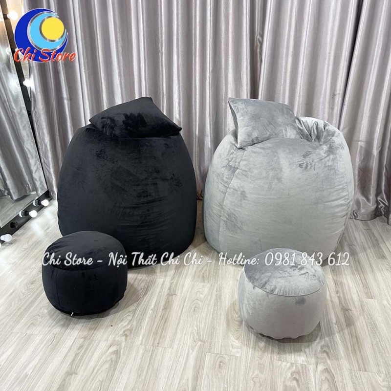 Ghế Lười Hạt Xốp Hình Hạt Đậu Thiết Kế Đơn Giản Phong Cách Cổ Điển Cho Người Lớn Và Trẻ Em