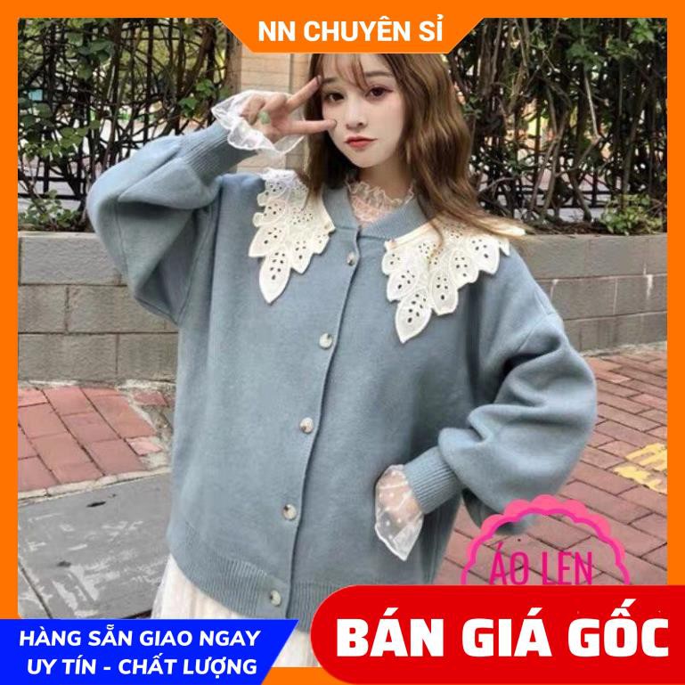 ÁO LEN PHỐI REN QUẢNG CHÂU XINH XẮN SLE234 ❤CÓ ẢNH THẬT❤
