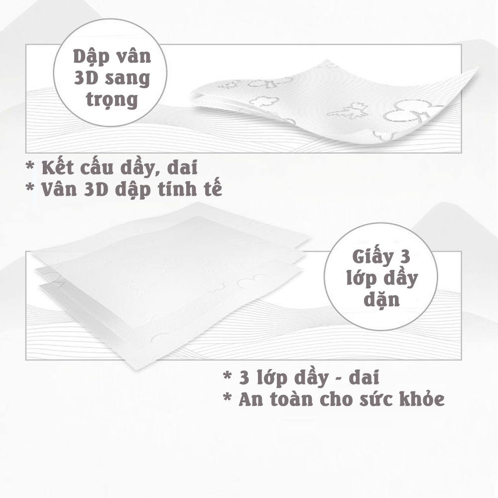Giấy ăn khô giấy ăn Cá Zhihu hàng nội địa Trung siêu dai mềm không tạo bụi giấy an toàn cho sức khỏe