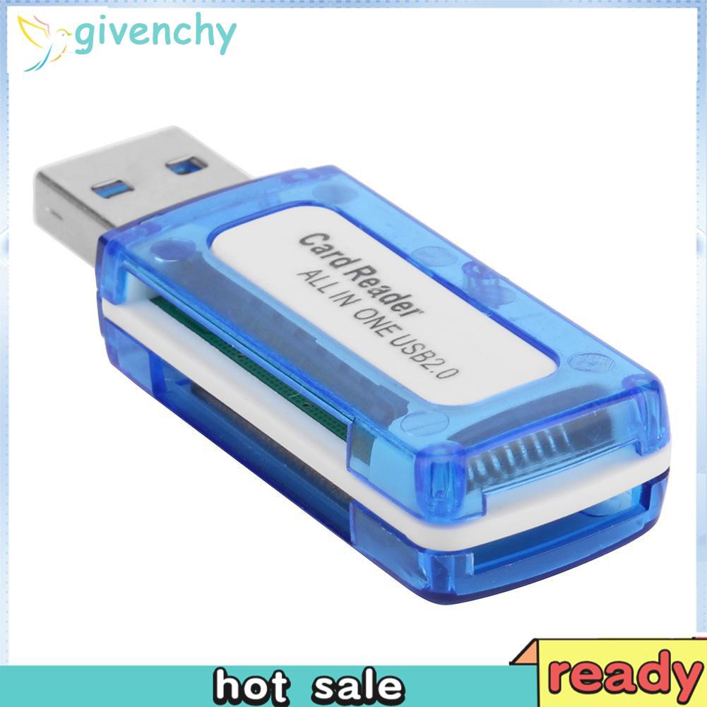 Đầu Đọc Thẻ Nhớ Usb 2.0 4 Trong 1 Cho Micro Sd Tf M2