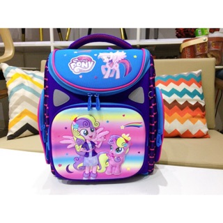 Balo cặp sách học sinh chống gù lưng Nga hình Pony 3d cao cấp