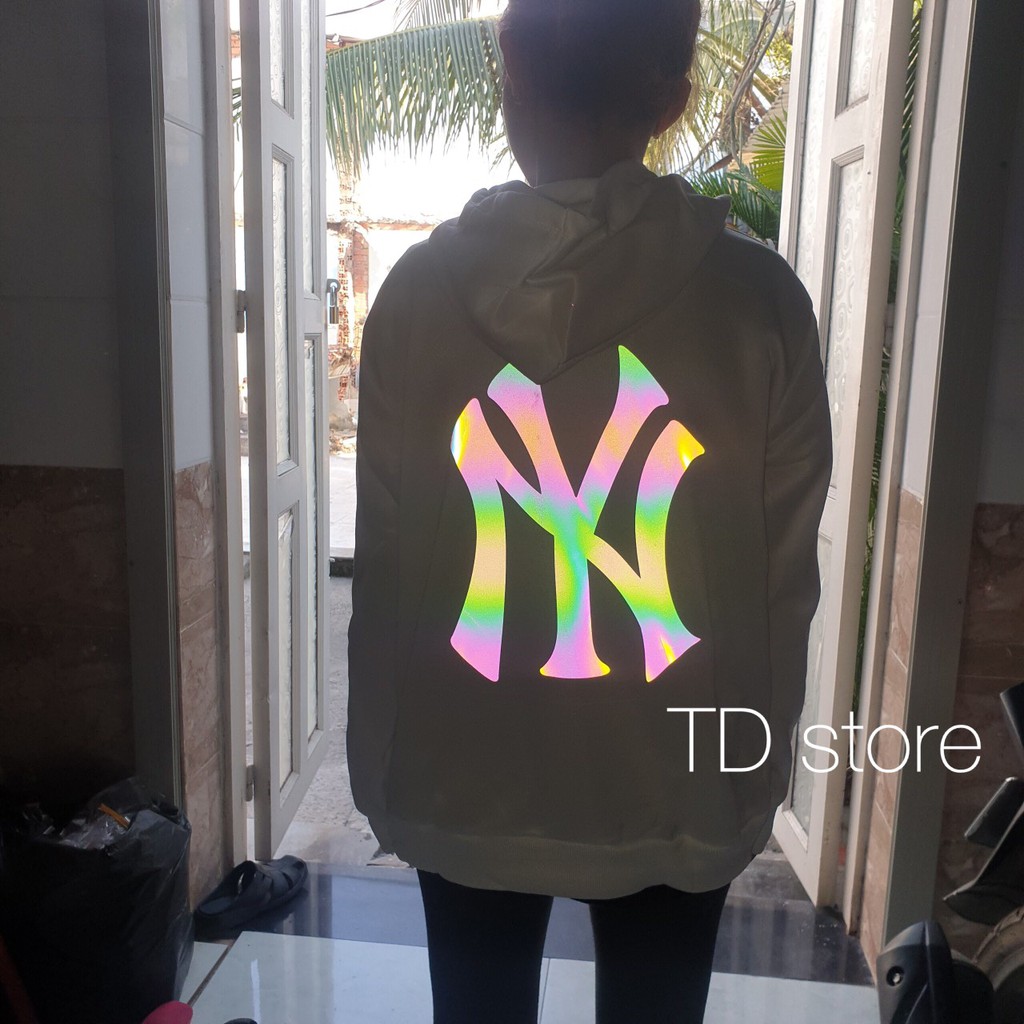 Áo hoodie phản quang thời trang New York cực chất
