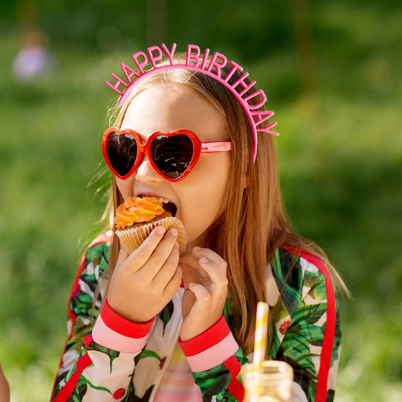 Băng đô cài tóc bằng nhựa màu trơn cho bé gái