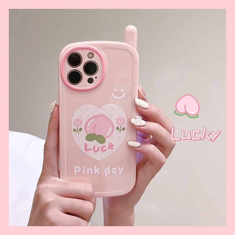 Ốp Điện Thoại In Quả Đào Hoạt Hình Cho iphone7 / 7plus / 8 / 8plus / x / xs / 11 / 12 / 13 / 14 / pro / max / plus / promax