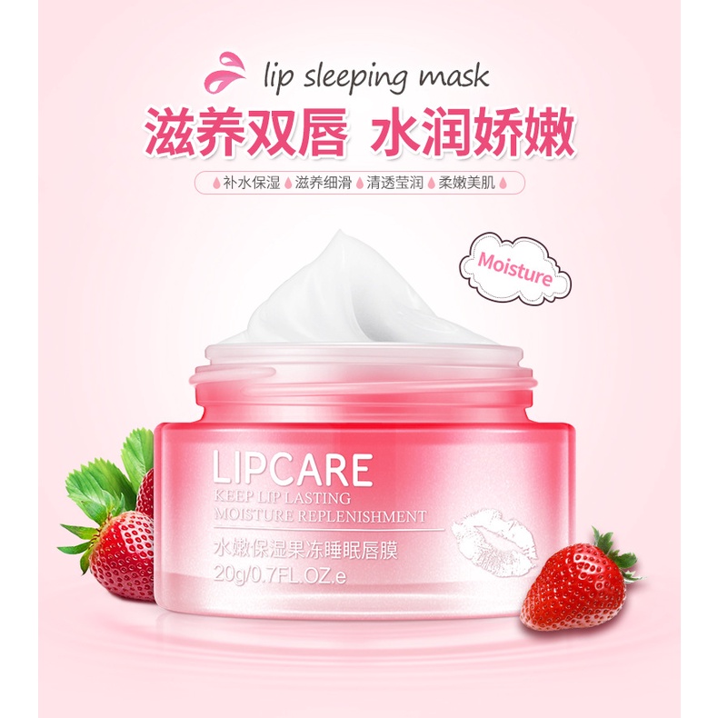 Mặt Nạ Môi Collagen Cherry BIOAQUA Giúp Môi Mềm Mại Hồng Hào Cằn Bóng Dưỡng Cấp Ẩm Cho Môi