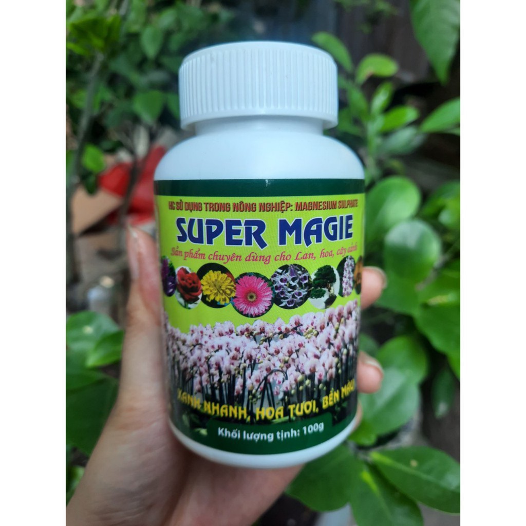 Combo bộ 3 phân bón Super cho hoa lan, cây cảnh (Super Magie, Super Canxi,Super Kali)