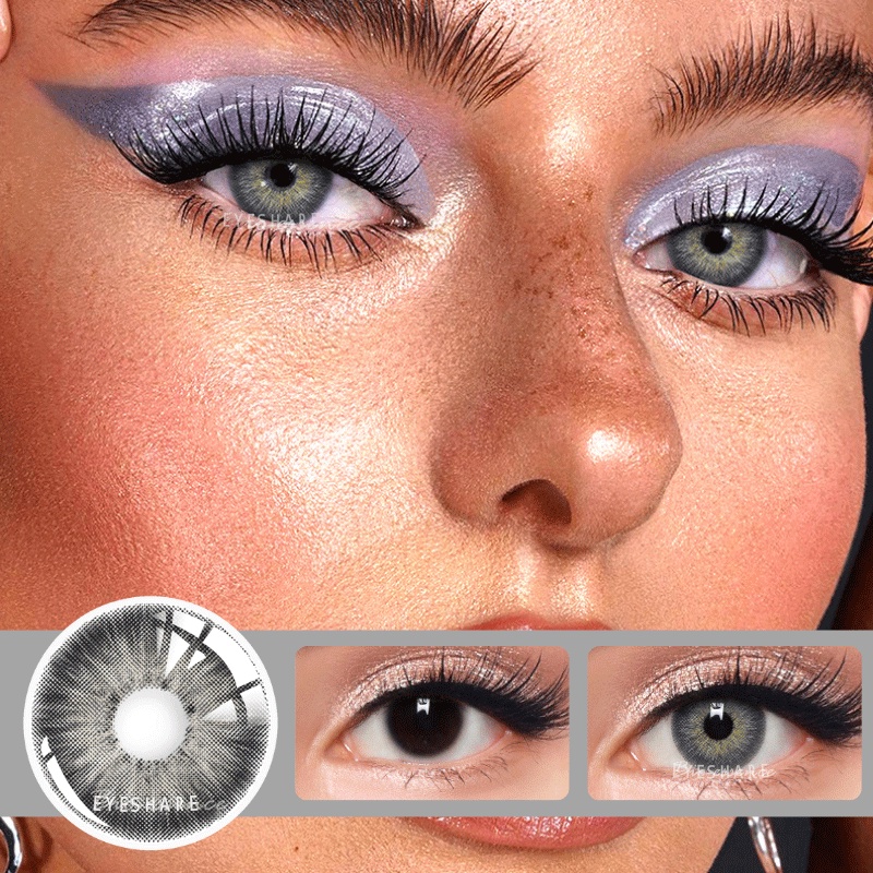 Set 2 kính áp tròng EYESHARE trang điểm mắt nhiều màu xinh xắn