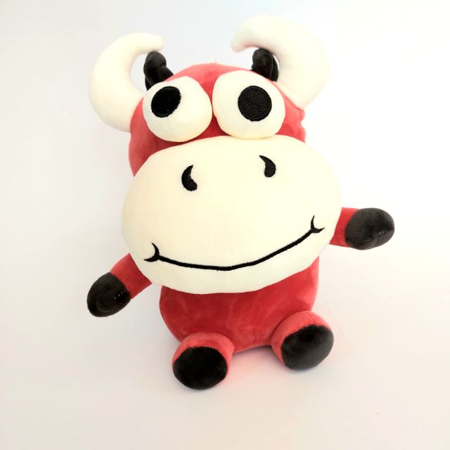 (25cm) Gấu bông con trâu mắt lồi