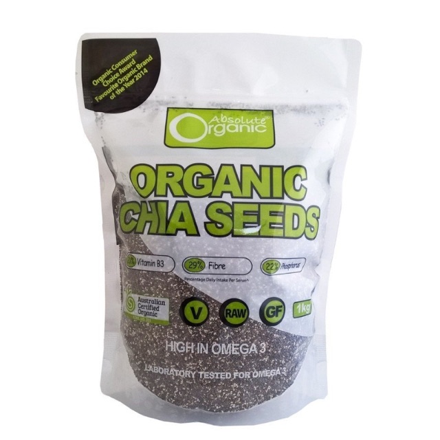 Hạt Chia đen Absolute Organic 1kg