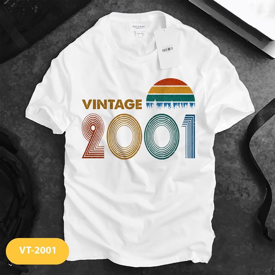Áo Thun Năm Sinh từ 1998 đến 2005 | Vải Dày - Dây cổ chuẩn hàng xuất khẩu (có hình thật)