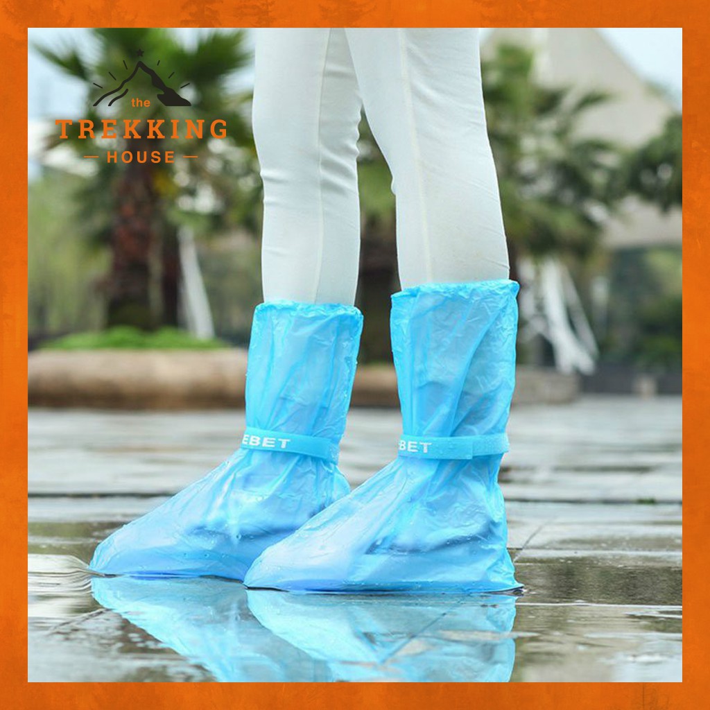 Bọc giày đi mưa chống nước đi xe máy, ủng đi mưa trong suốt thời trang SAFEBET